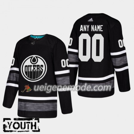 Kinder Eishockey Edmonton Oilers Trikot Custom 2019 All-Star Adidas Schwarz Authentic